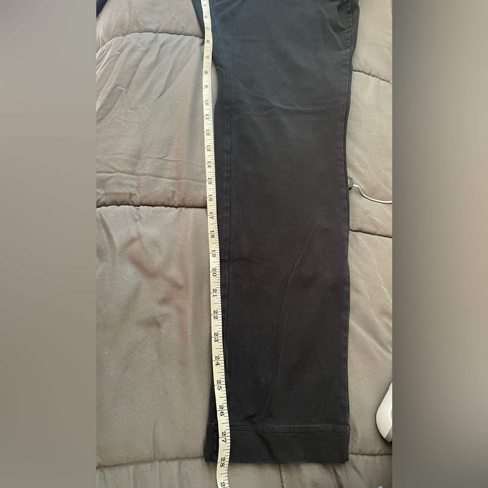 Lands' End Women's Black Straight-Leg Pull-On Pants - Picture 4 of 5